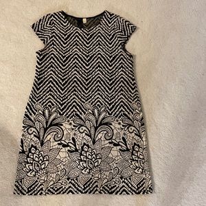 Lovely black & white dress made in USA